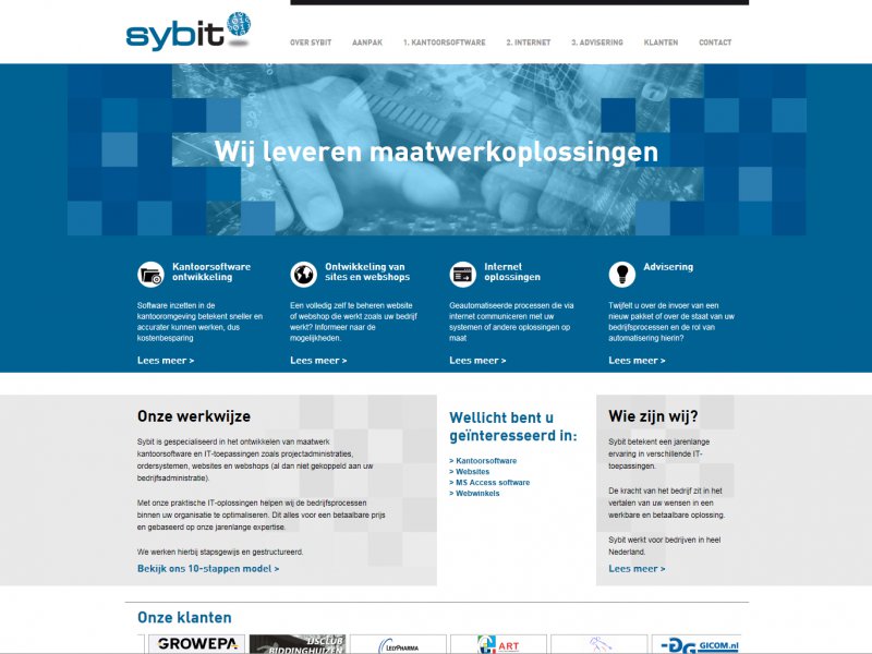 Website Sybit.nl sinds 2015